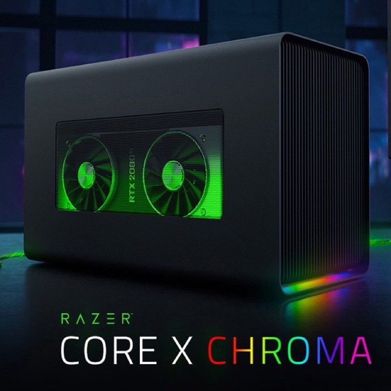 「保固中/顯示卡外接盒」Razer Core X Chroma + TB3 2M線