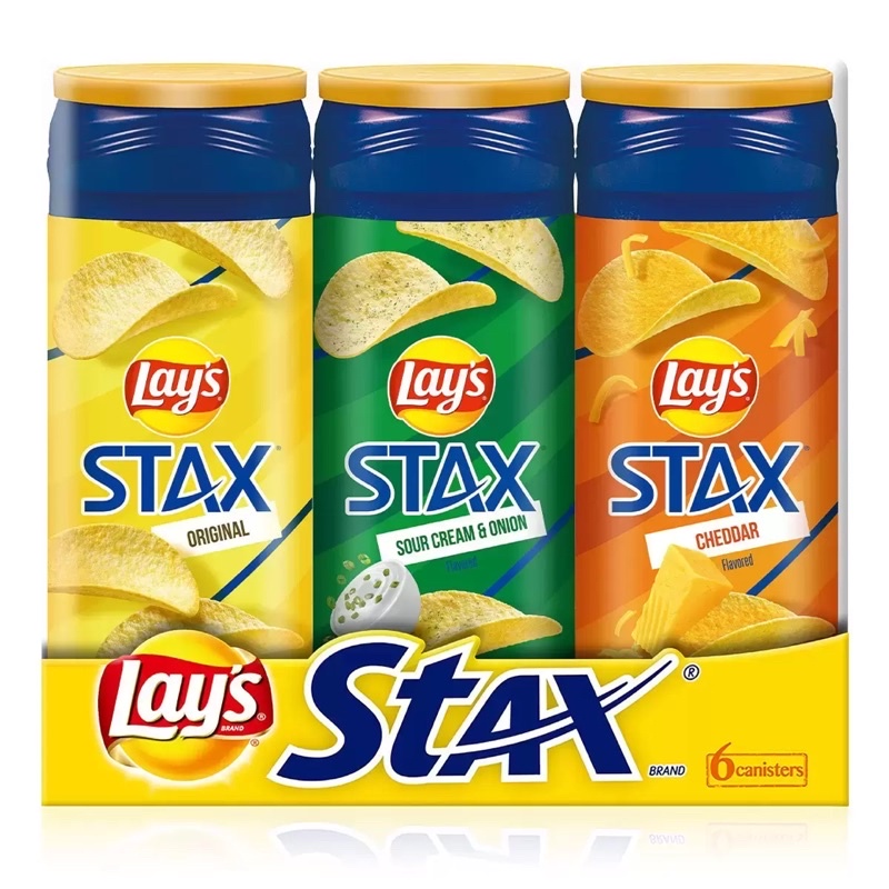 [達利零食鋪］  樂事 lay’s STAX 罐裝 洋芋片 專賣 經典原味 切達起司 奶焗香蔥 現貨 限量 零食