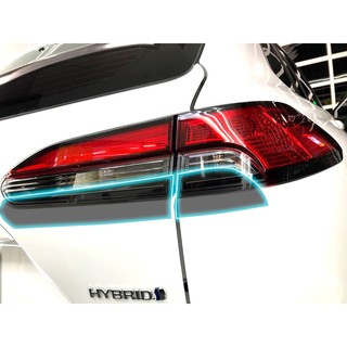 小馬汽車工坊 TOYOTA COROLLA CROSS有色透明尾燈貼 DIY尾燈貼