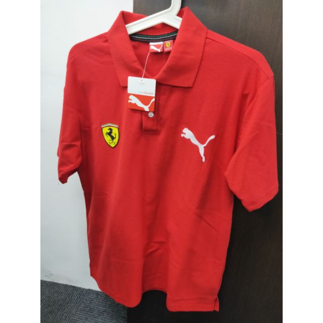 Puma 法拉利ferrari F1賽車服polo衫男l 號 蝦皮購物