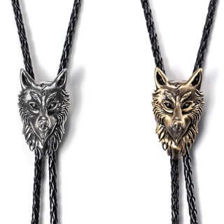 【Metal Mob】CABRON - WOLVE Bolo Tie Necklace 狼頭保羅領帶 vintage