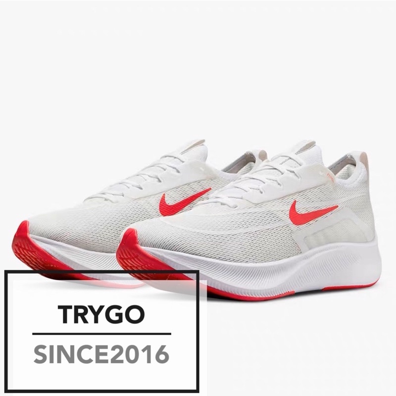 TRYGO｜NIKE ZOOM FLY4 白紅 慢跑鞋 運動鞋 CT2392-006