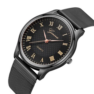 韓版金屬質感玫瑰金流行羅馬數字腕錶 時尚鋼帶手錶 女錶 情侶對錶 女生腕錶 現貨✨情人節禮物