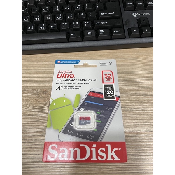 【SanDisk 晟碟】Ultra microSDXC UHS-I A1 32GB記憶卡 120MB/s(公司貨)
