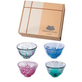 【現貨】日本 ADERIA 津輕 清酒杯禮盒組 (4入) 50ml 石塚硝子 日本製 燒酒杯 清酒杯 企業採購 商務禮品