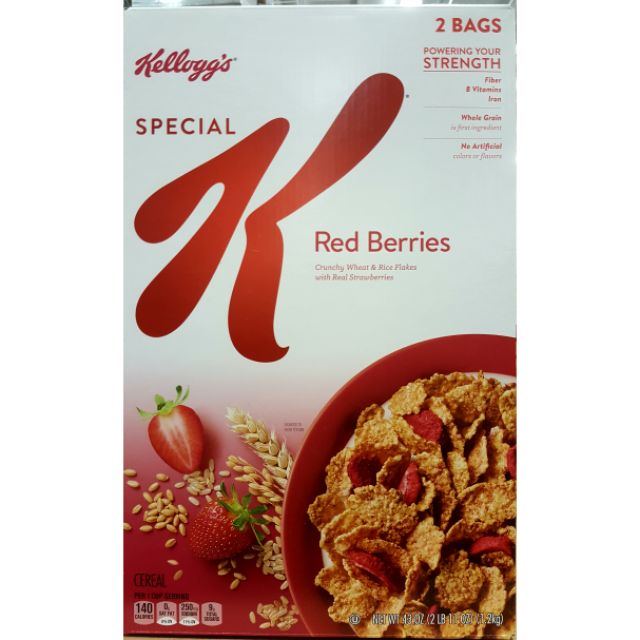 家樂氏KELLOGG'S Special K 草莓早餐脆片 2包入/共1.2公斤-吉兒好市多COSTCO代購