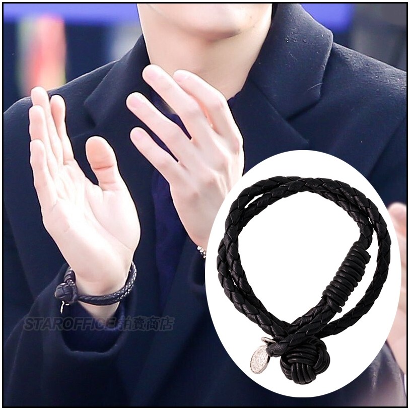 🔆現貨🔆 韓國手環 ASMAMA正品 防彈少年團 閔玧其 BTS SUGA 玧其 同款繩結雙層皮革手環手鍊
