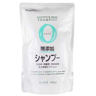 日本 熊野油脂 Pharmaact 無添加洗髮精 補充包 450ml《日藥本舖》