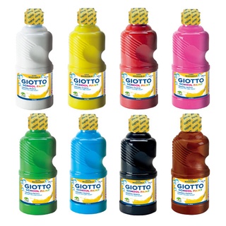 現貨《義大利 GIOTTO》可水洗式兒童顏料250ml 顏料擠壓器 小手專用顏料筆刷 防傾倒洗筆杯 單罐 手指膏水彩無毒