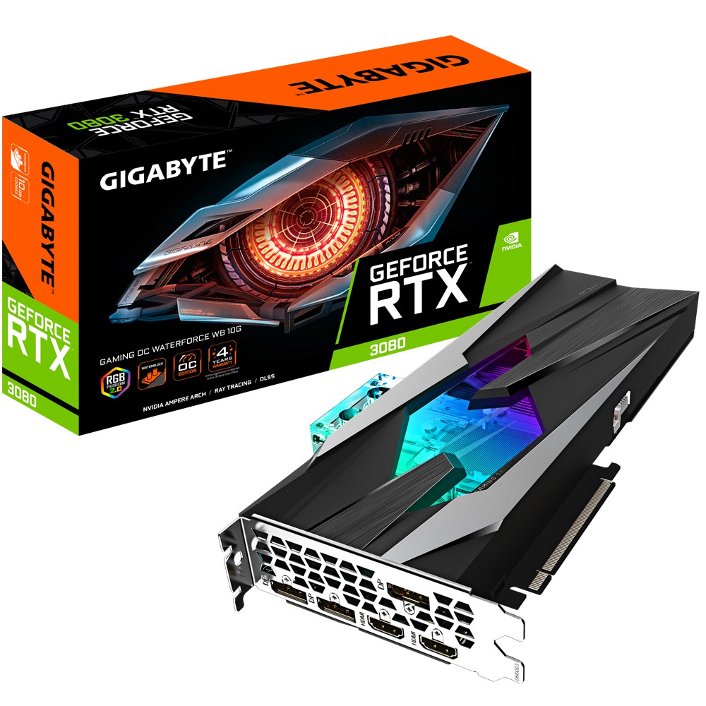 gigabyte 技嘉 顯示卡 RTX 3080 GAMING OC WATERFORCE WB 10G 註冊四年保