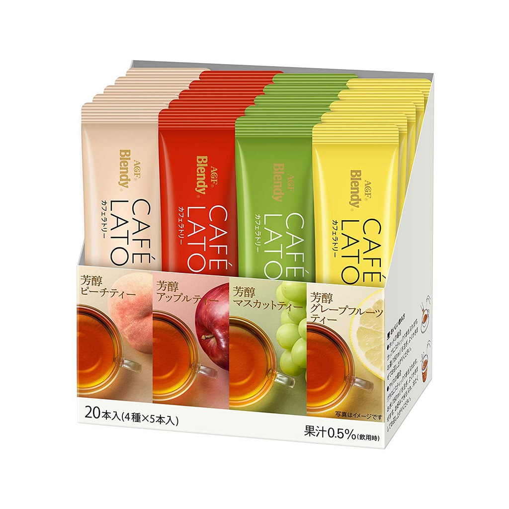 日本AGF代購 水果與紅茶相遇-TEA 四總口味水果茶 20入