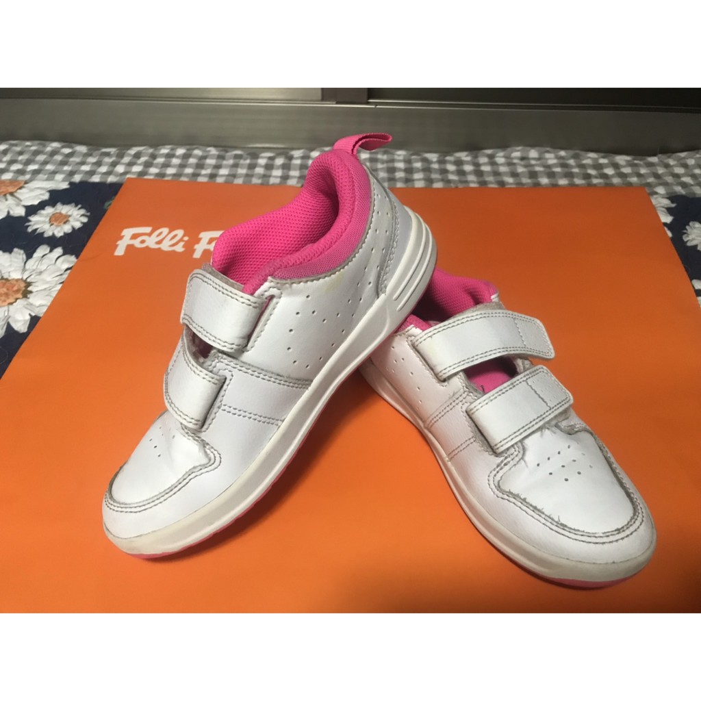 女童鞋 NIKE PICO 5  白粉 魔鬼氈 百搭 舒適 小白鞋 運動鞋 US13C=19cm