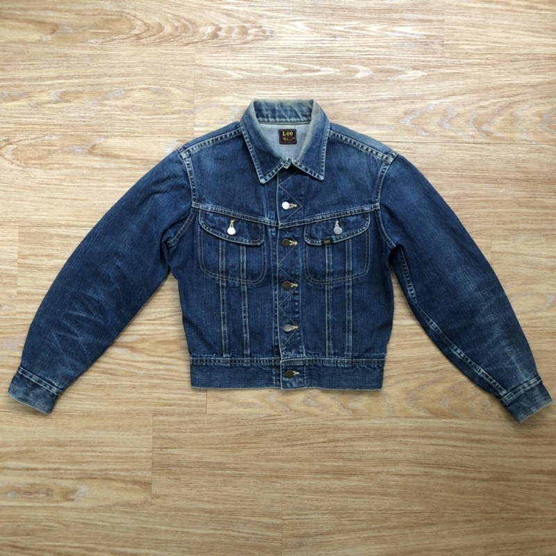 日本製The Real McCoy’s X LEE 101-J Denim Jacket復刻牛仔丹寧外套34 直紋縱色落