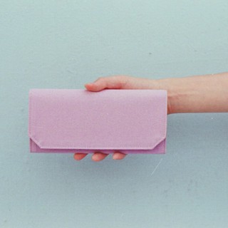 1983ER粉紅-帆布可水洗紙 長夾 超輕量/皮夾/錢包/色票系列/實用禮物