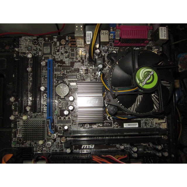 MSI 微星G41M-S01 (MS-7592)**主機板+CPU+風扇**775腳位~DDR3~附擋板 &lt;289&gt;