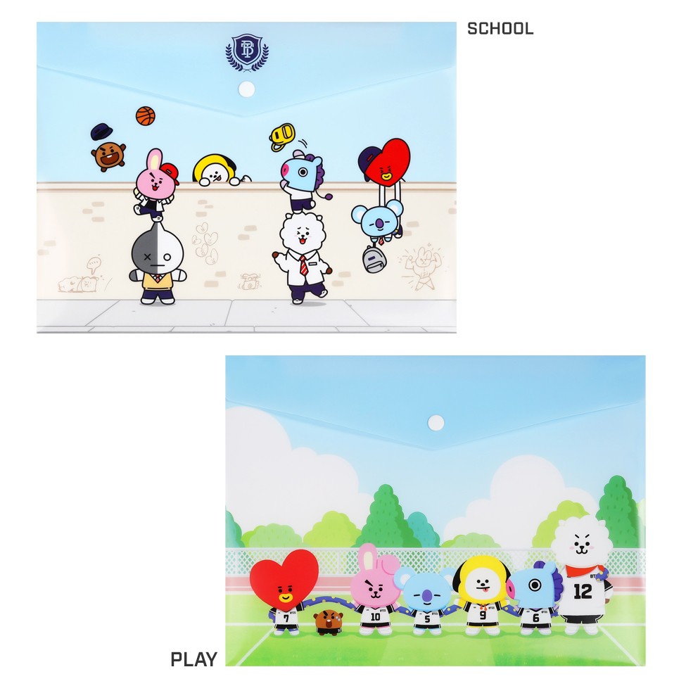 韓國正貨bt21 X Monopoly 官方pp 資料夾school款星座防彈少年團bts 蝦皮購物