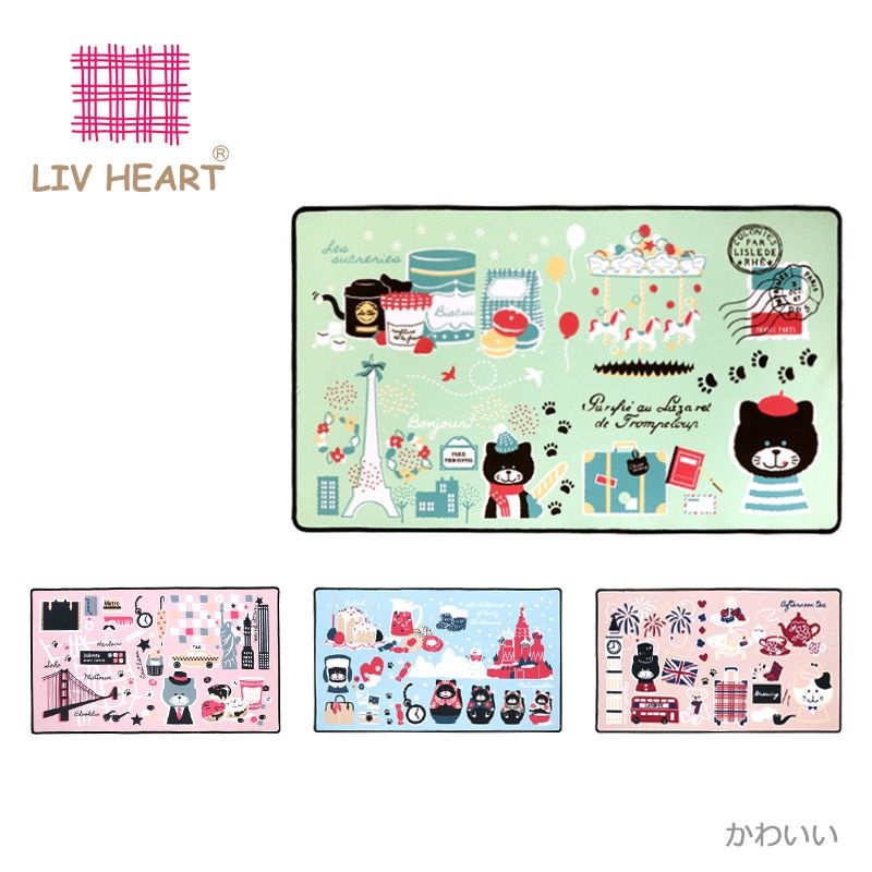 現貨 全新 LIVHEART 茶米貓 辦公室 電腦桌墊 滑鼠墊 鍵盤墊 可愛 實用 禮物 LIV HEART 日本