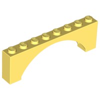 LEGO 樂高 亮淺黃 Brick Arch 1x8x2 拱形 16577 6278438