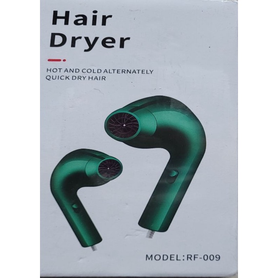 Hair Dryer 耳機造型吹風機  綠色RF-009 冷熱風切換 吹風機 小家電 大功率