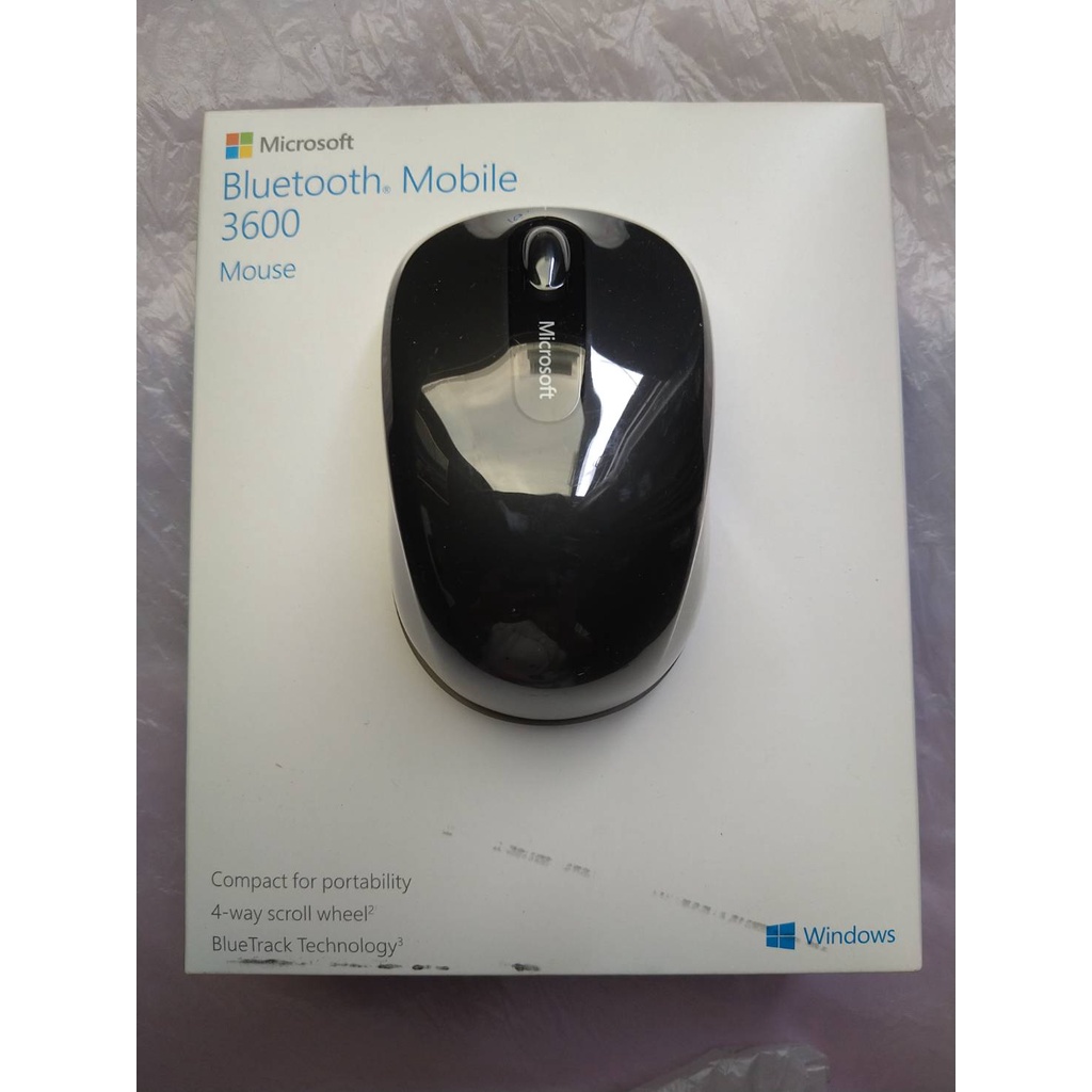 微軟 Microsoft 藍牙行動滑鼠 3600 (黑)