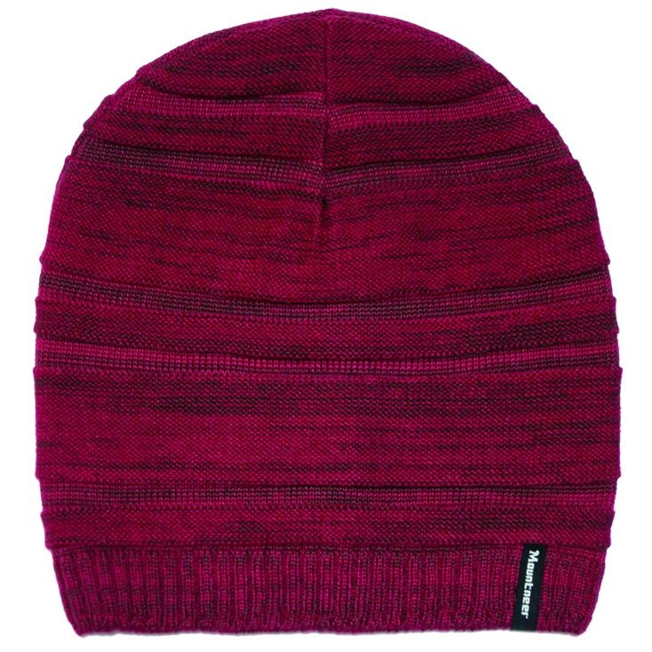 【Mountneer山林】 保暖針織毛線帽12H66-37 紅色    冬帽/休閒帽/保暖帽/防風帽 /野雁戶外