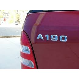 ~圓夢工廠~ 賓士 Benz 2000~2008 A190 後車箱鍍鉻字貼 同原廠款式 字體高度28mm