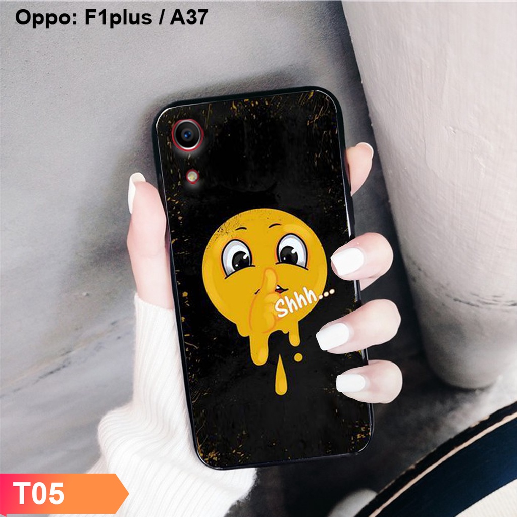 Oppo f1 plus / a37 手機殼,超可愛笑臉表情