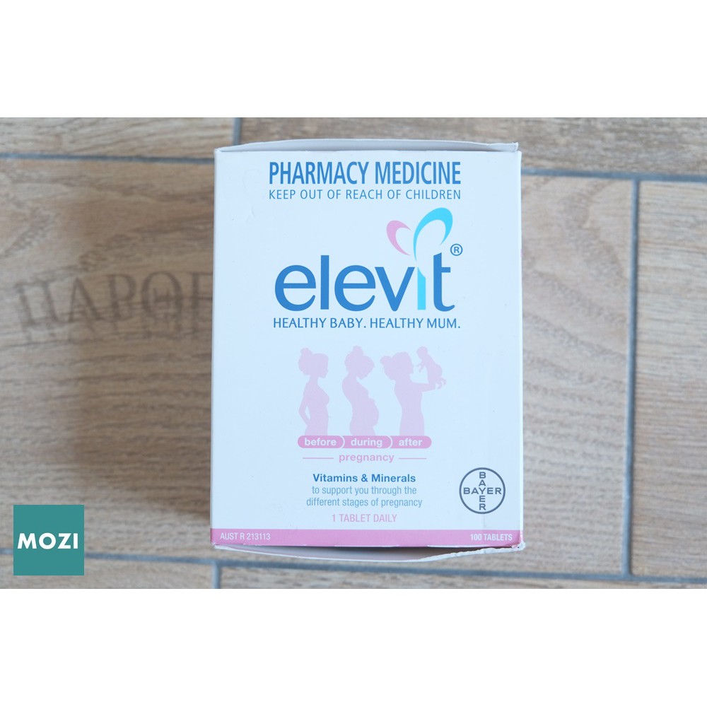 【MOZI選物】全新‧現貨‧正品‧澳洲Elevit 愛樂維孕前/孕婦綜合維他命100顆～補充孕媽咪一天所需的營養