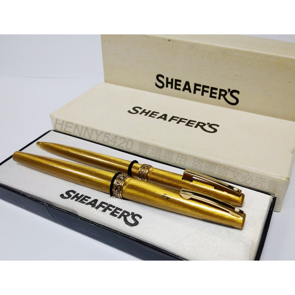 SHEAFFER 西華 LADY 620 14K  古銅髮絲紋 未上墨 美製 含盒 鋼筆