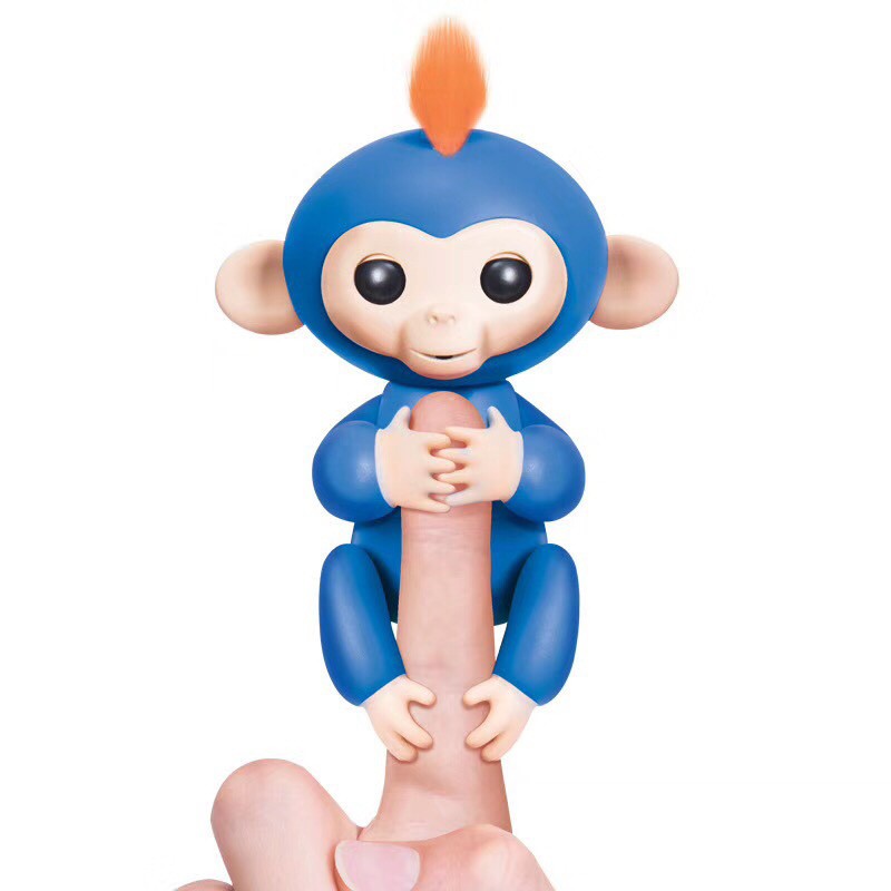 兒童玩具手指猴觸摸感應指尖玩具猴子(藍色)