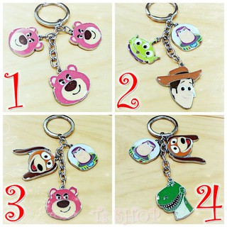 【Ts Shop】現貨 正版 玩具總動員 鑰匙圈 鐵片 吊飾 三眼怪 巴斯 胡迪 翠絲 紅心 火腿 抱抱龍 蛋頭 熊抱哥