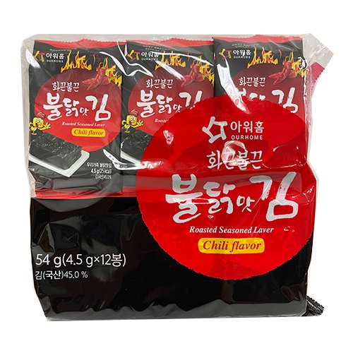 Plhzhy韓國12入海苔辣味54g 愛買 蝦皮購物