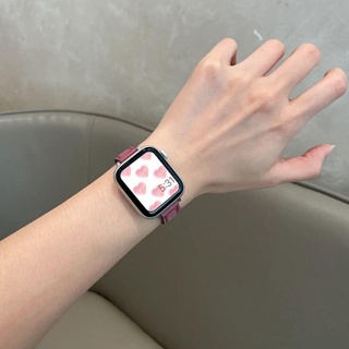《現貨》S9復古皮質錶帶 適用iwatch7代蘋果手錶 apple watch錶帶 iwatch錶帶 女士錶帶