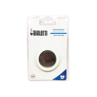 【現貨】全新未拆義大利 Bialetti 4人份Venus摩卡壺原廠墊圈x 3個濾片x1膠圈不鏽鋼BRIKKA MOKA