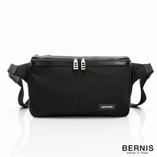 BERNIS 尼龍系列 日式原素胸包 黑色 防撥水材質