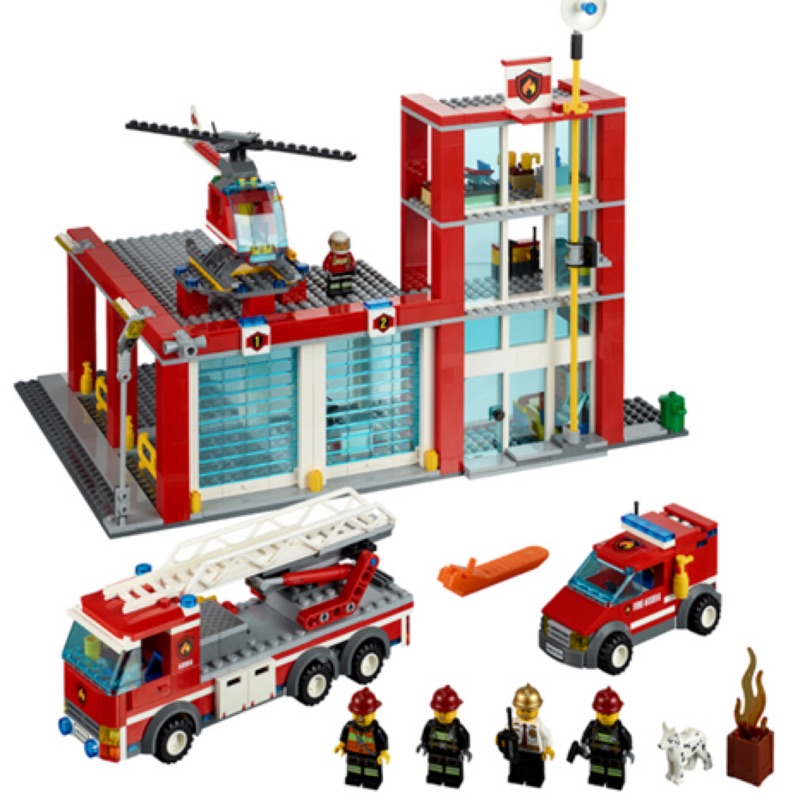 ［二手］樂高積木城市系列 LEGO City系列 #60004 消防局