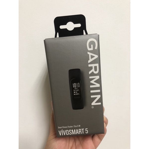 全新轉賣 『現貨』Garmin Vivosmart 5 (靜夜黑S/M) 健康心率手環 運動手環 運動手錶 全新未拆
