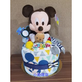 男寶寶 米奇 尿布蛋糕 新生兒禮盒 滿月禮 彌月禮 週歲禮 特價800元