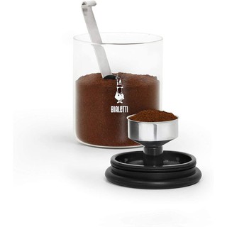 Bialetti 封存咖啡粉罐 付咖啡匙 玻璃罐 巧思設計