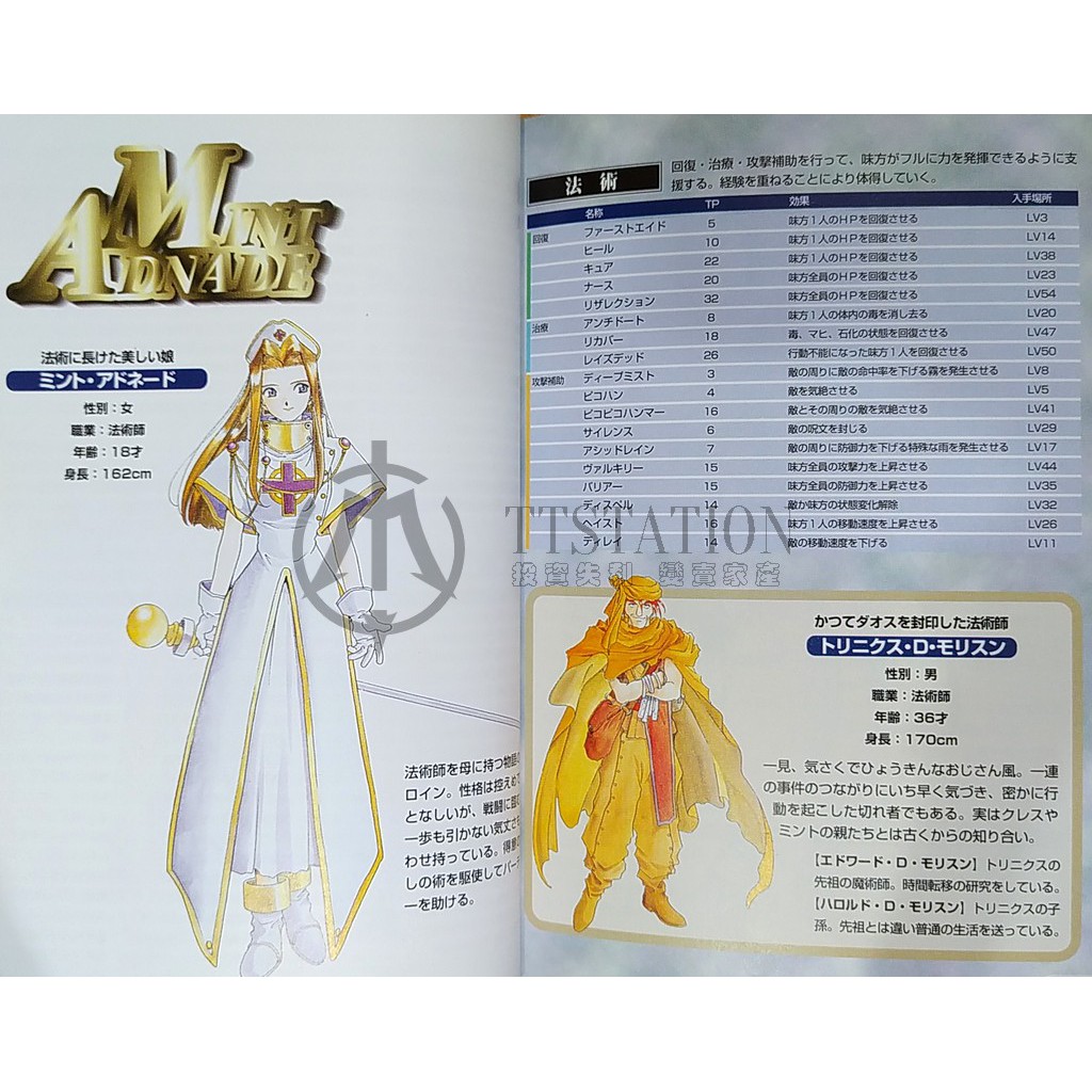 Sfc 時空幻境日文攻略本tales Of Phantasia 超任幻想傳奇傳說namco 藤島康介 蝦皮購物