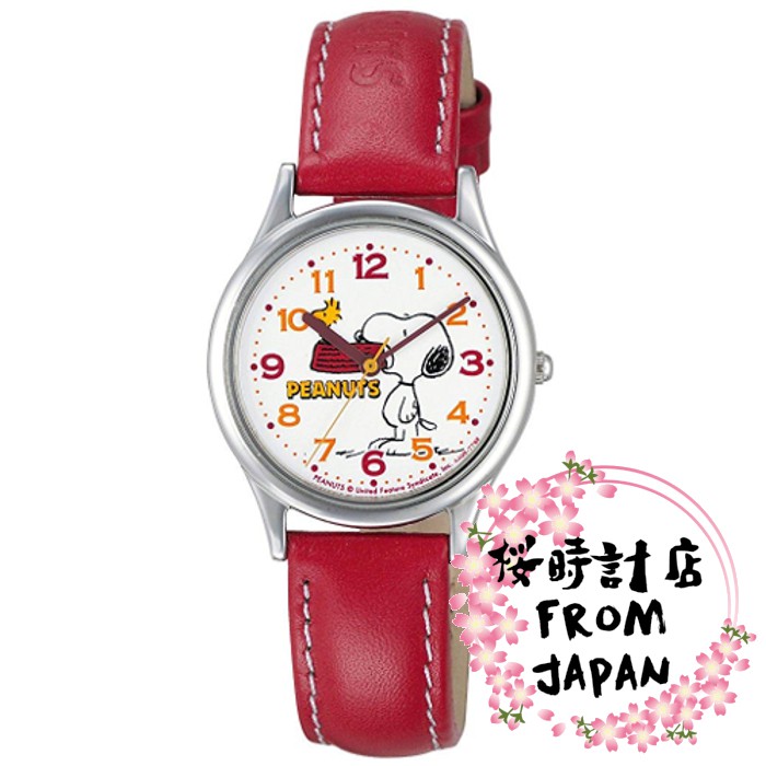 日本原裝正品 Citizen Q Q Snoopy 女士手表儿童手表 Peanuts 95 9852 蝦皮購物