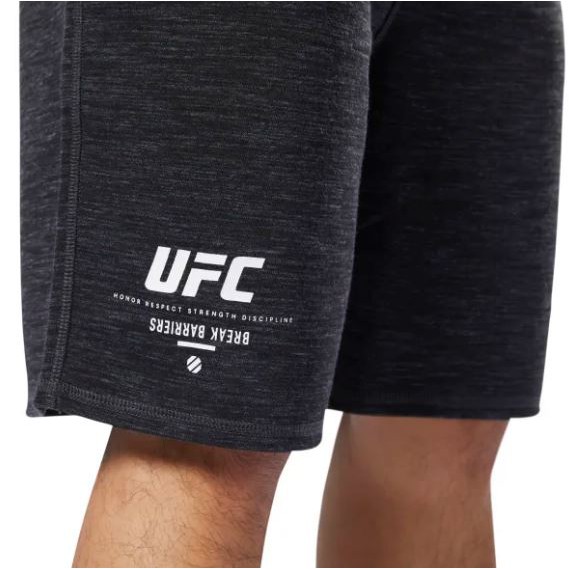 REEBOK UFC FAN GEAR 終極格鬥 短褲 休閒短褲 休閒褲 經典 深灰色 DU4570