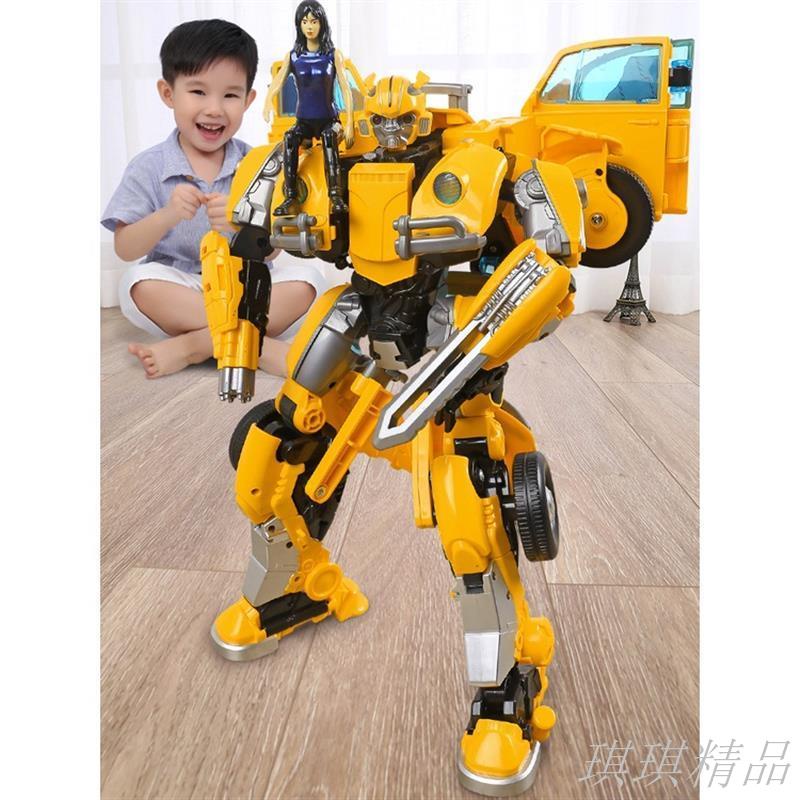 🔥限時下殺🔥變形金剛 合金 擎天戰士柯博文 大黃蜂 三角龍 機器人模型 手辦變形玩具超大大黃蜂擎天汽車合體機器人模型