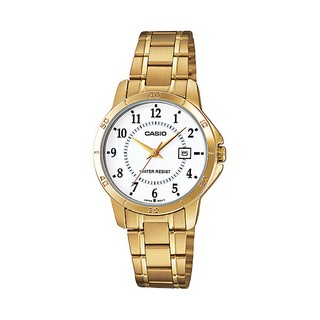 【CASIO】卡西歐不鏽鋼防水 復刻金錶 LTP-V004G-7B 35.2mm 宏崑時計 臺灣卡西歐保固一年
