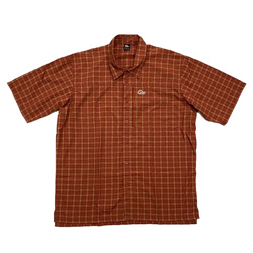 【Lowe alpine】男款短袖襯衫 L3107800 赤紅穗黃