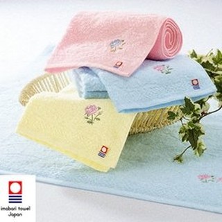 日本小方巾 仕女手巾 飯店款方巾 玫瑰刺繡