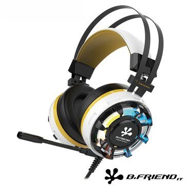 淡水硬漢 B Friend Ch3 Rgb 炫光電競耳機 白 耳麥劇院等級7 1聲道usb音效卡電競耳麥 蝦皮購物
