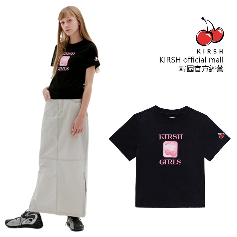 [KIRSH] KIRSH GIRL圖案T恤 JS (黑色)