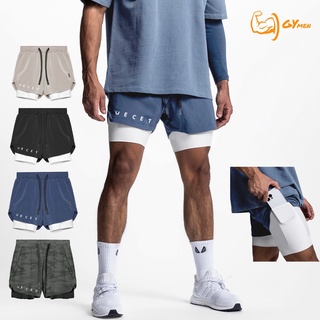 『GYMen』運動短褲 雙層 歐美 五分褲 健身 寬鬆 運動 男士 透氣 夏季 休閒 跑步 重訓 速乾 籃球
