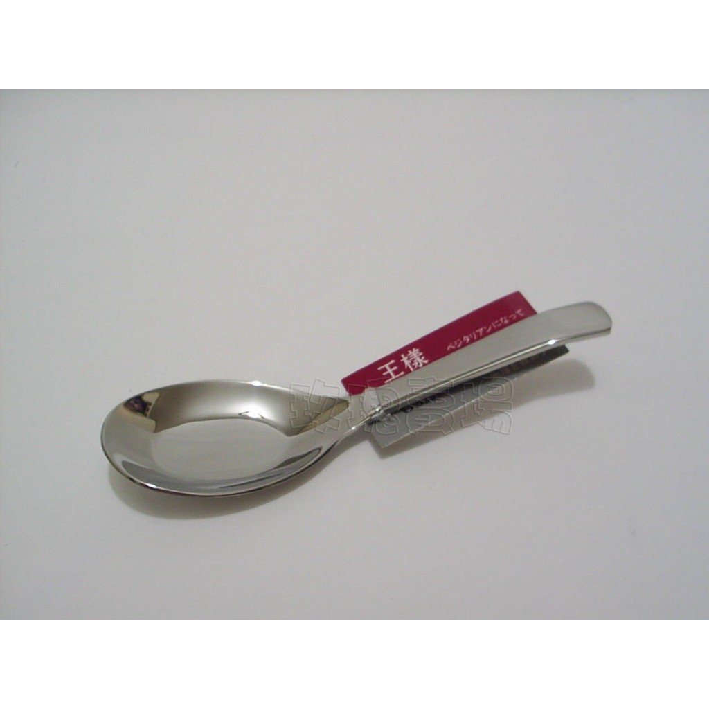 (玫瑰ROSE984019賣場)OSAMA 王樣#304不鏽鋼平底匙(湯匙)厚款~兒童湯匙.可放便當內.無毒安全衛生